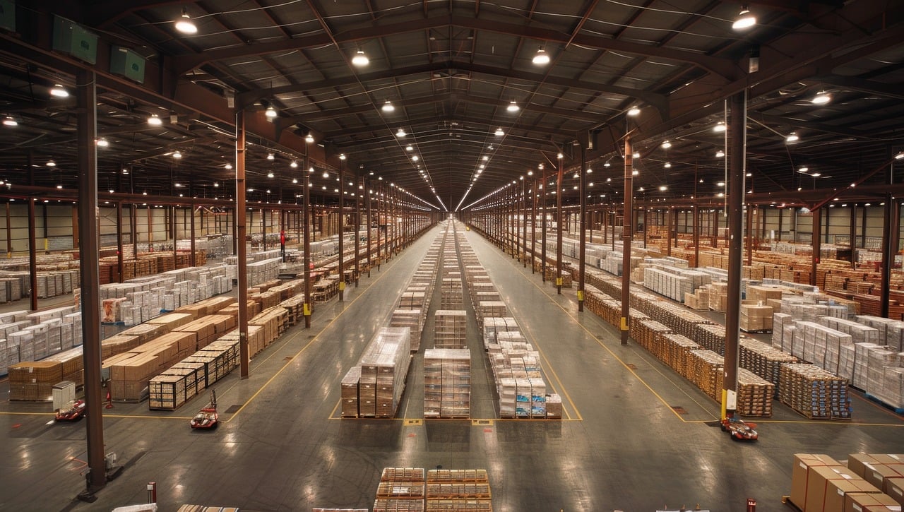 ai generated, warehouse, industry
